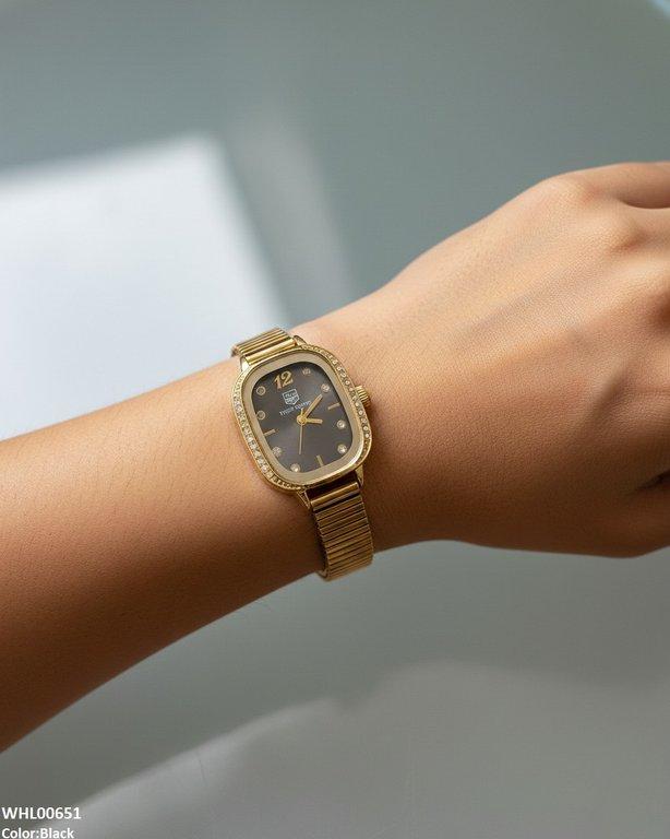 Rectangle Stone Shafal Chain Women's Watch