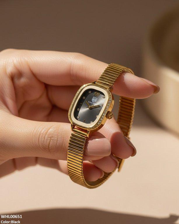 Rectangle Stone Shafal Chain Women's Watch