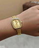 Rectangle Stone Shafal Chain Women's Watch