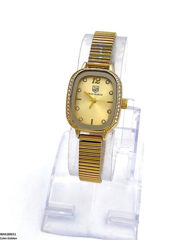 Rectangle Stone Shafal Chain Women's Watch