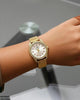 Round Stone Shafal Chain Women's Watch