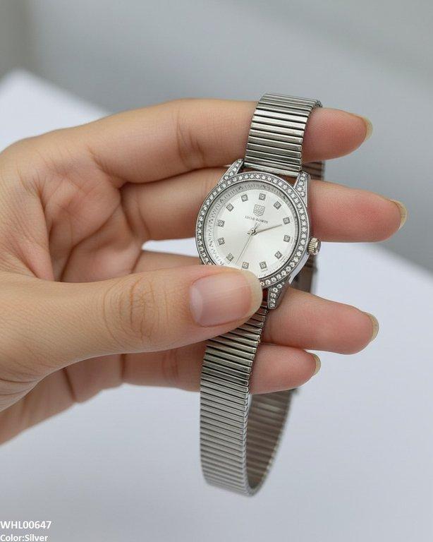 Round Stone Shafal Chain Women's Watch