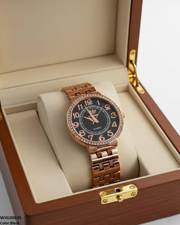 Round Numbering Dial Women's Watch