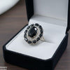 Oval Flower Ring Adjustable