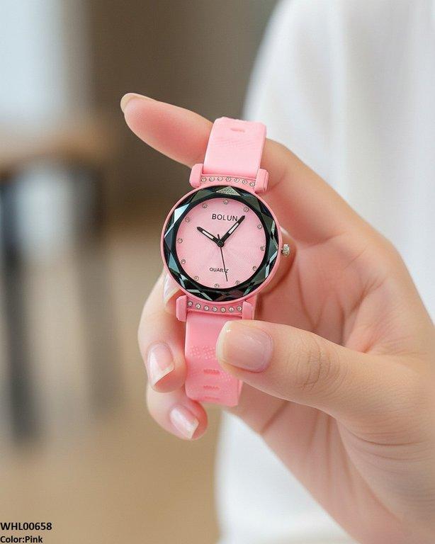 Round Stone Dial Women's Watch