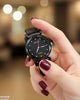 Round Stone Dial Women's Watch