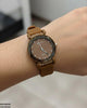 Round Stone Dial Women's Watch