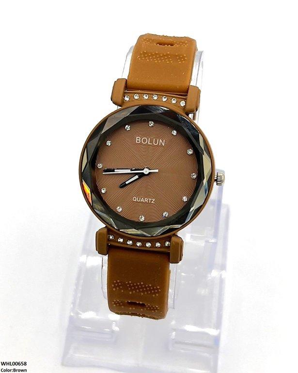 Round Stone Dial Women's Watch