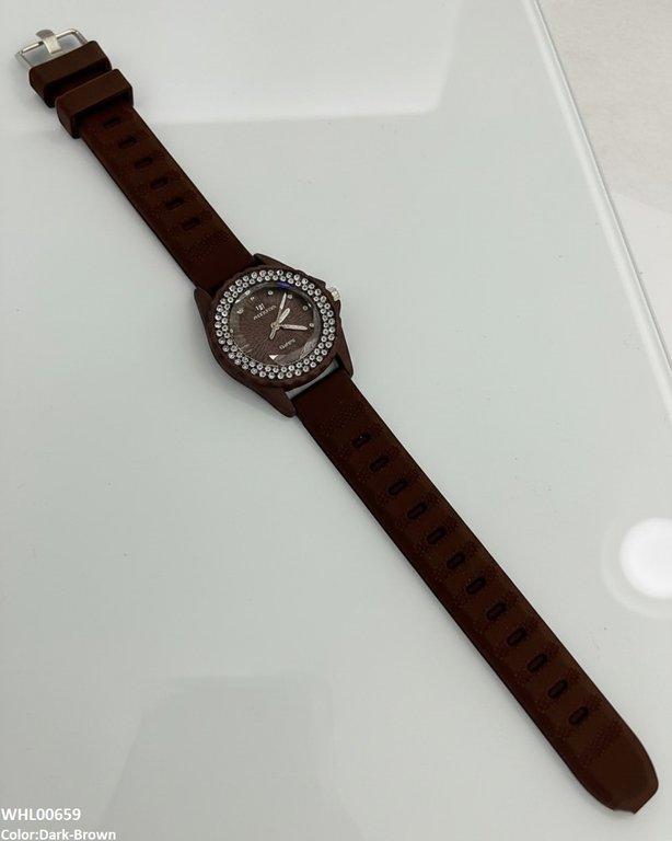Round Rhinestone Women's Watch