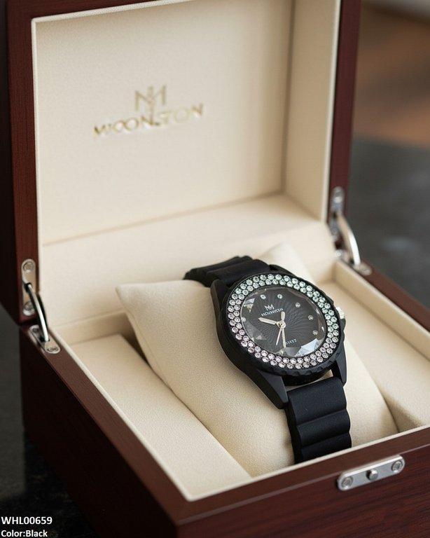 Round Rhinestone Women's Watch