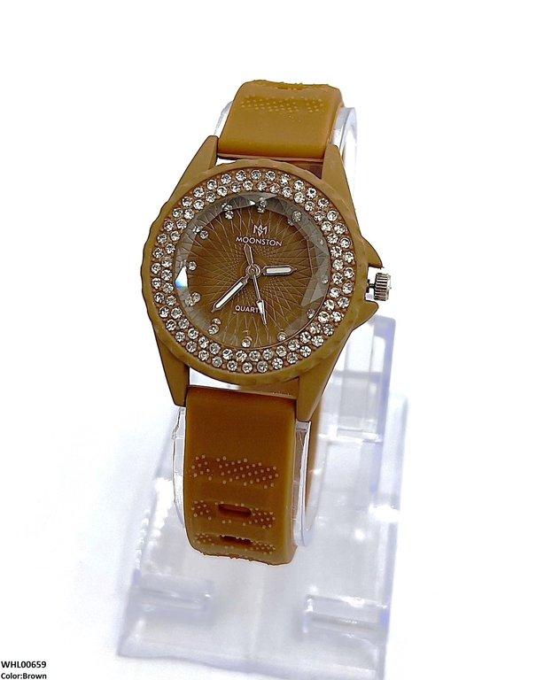 Round Rhinestone Women's Watch