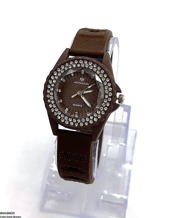 Round Rhinestone Women's Watch