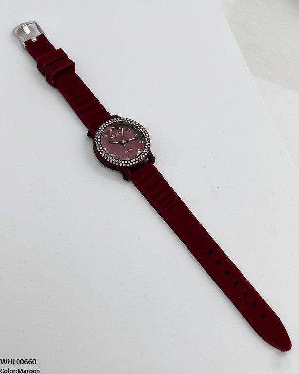 Round Stone Women's Watch