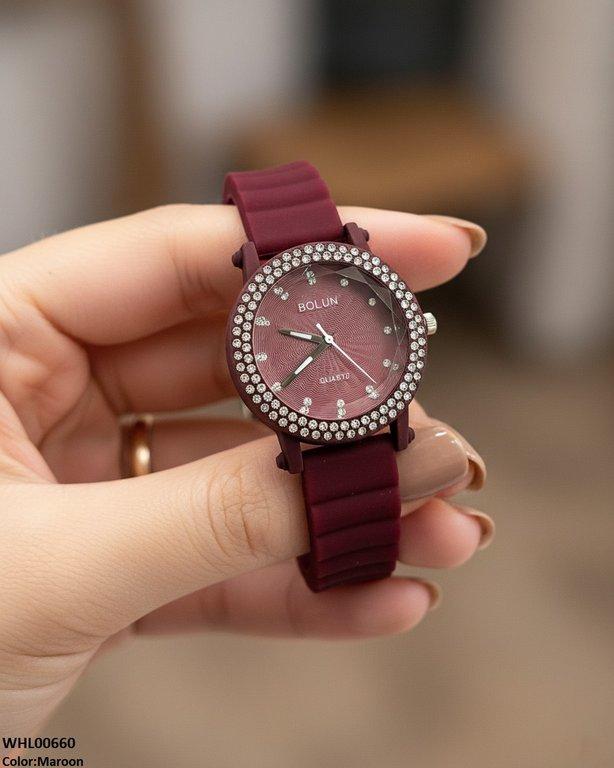 Round Stone Women's Watch