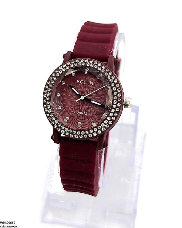 Round Stone Women's Watch