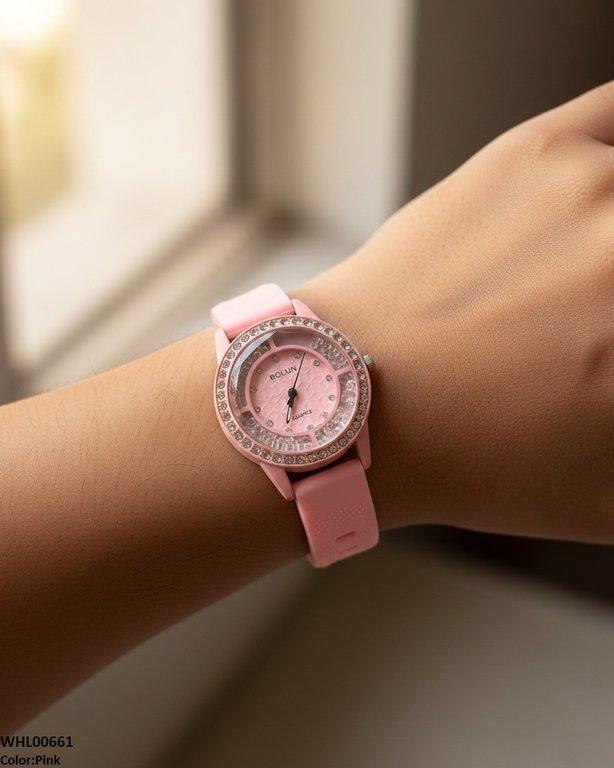 Round Stone Women's Watch
