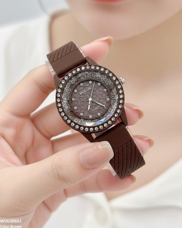 Round Stone Women's Watch