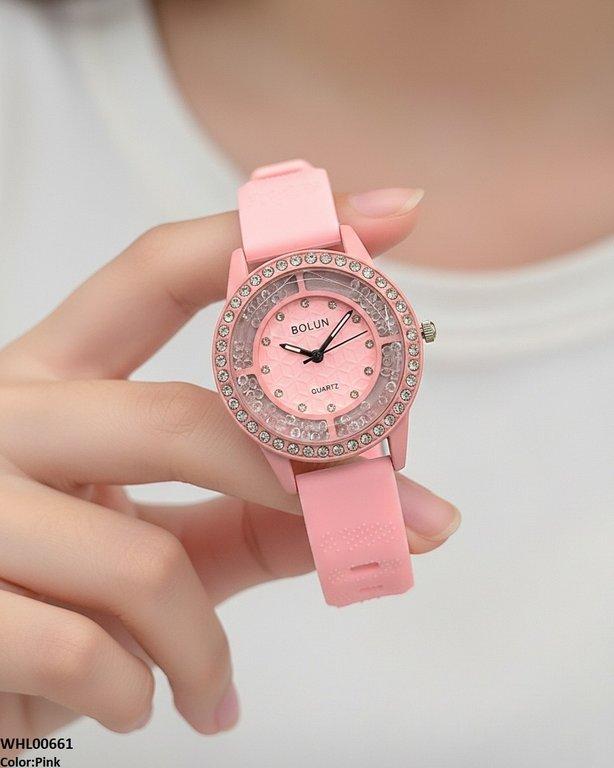 Round Stone Women's Watch