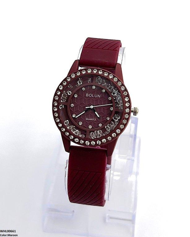 Round Stone Women's Watch