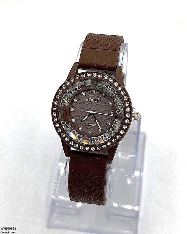 Round Stone Women's Watch
