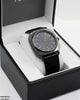 Round/Square Leather Strap Men's Watch