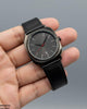 Round/Square Leather Strap Men's Watch