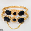 Flower/Bezza Hand Bangles Pair