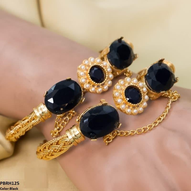 Flower/Bezza Hand Bangles Pair