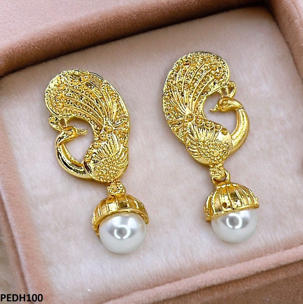 Peacock Pearl/Drop Earrings