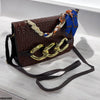 Silk Scarf Linked Chain Bag