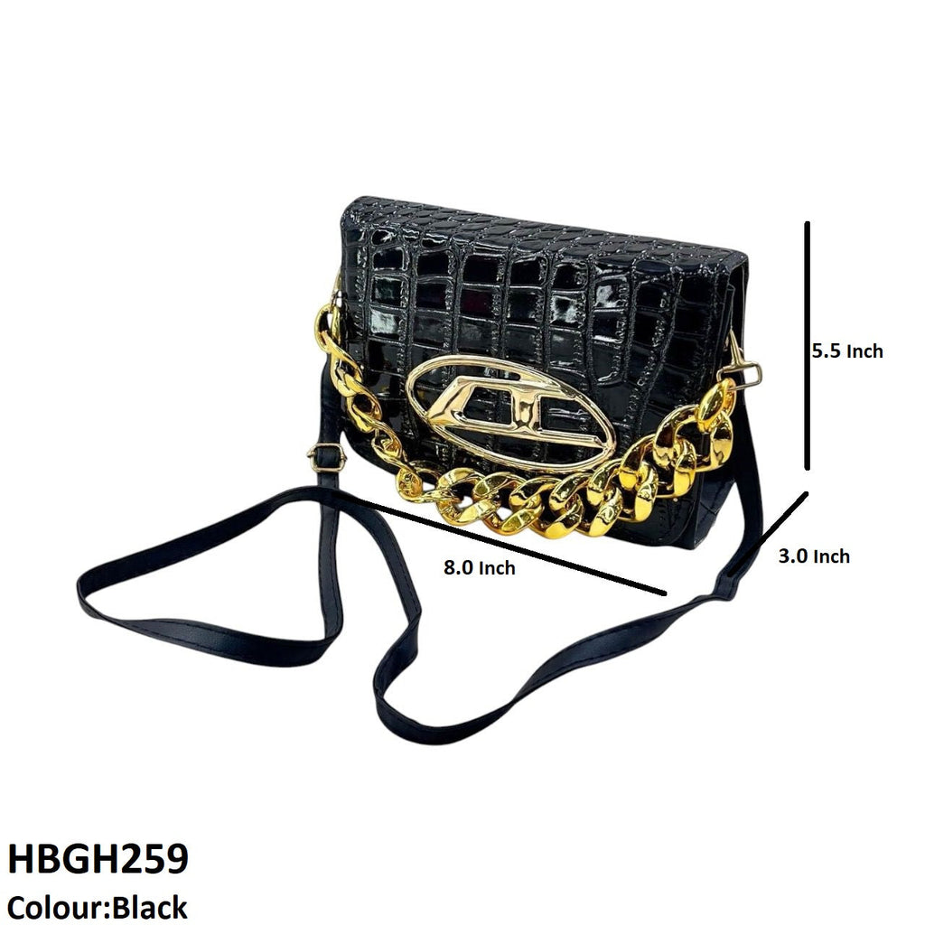 Chain Oval Batch Hand Bag