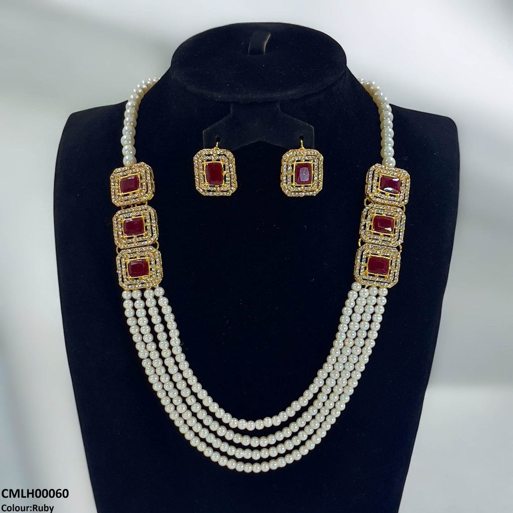 Rectangle Pearl Mala Set