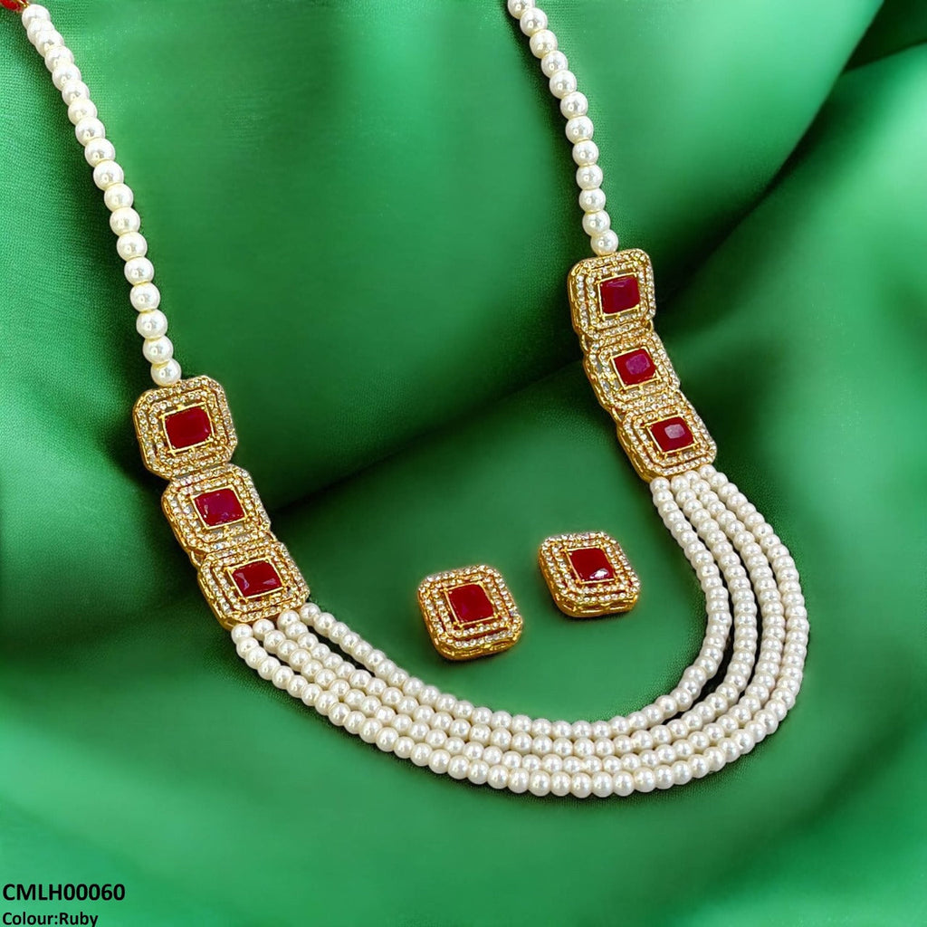 Rectangle Pearl Mala Set