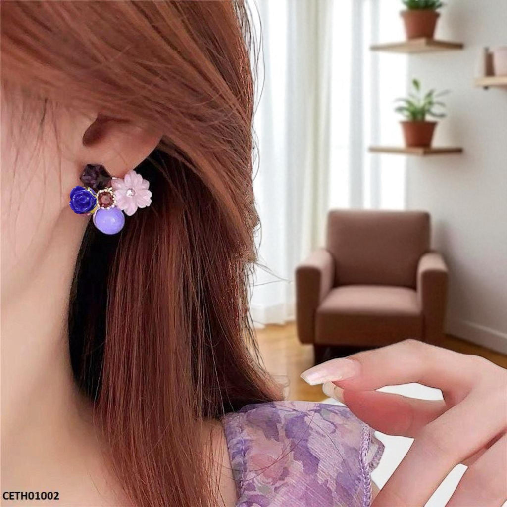 Square Ball Flower Tops Pair