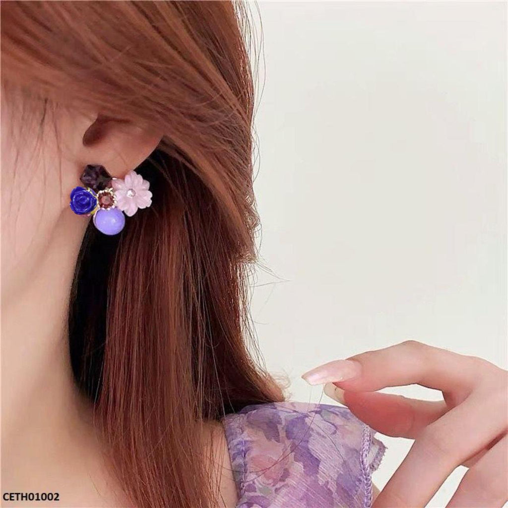 Square Ball Flower Tops Pair