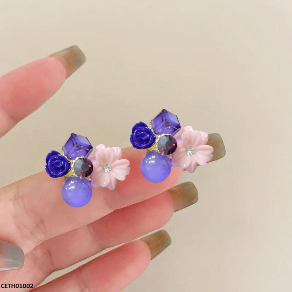 Square Ball Flower Tops Pair