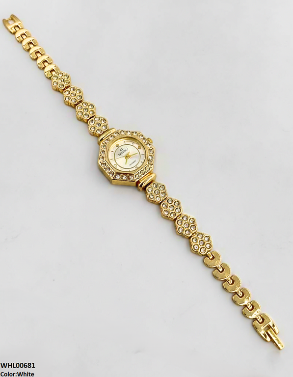 Round Stone Dial Women's Watch
