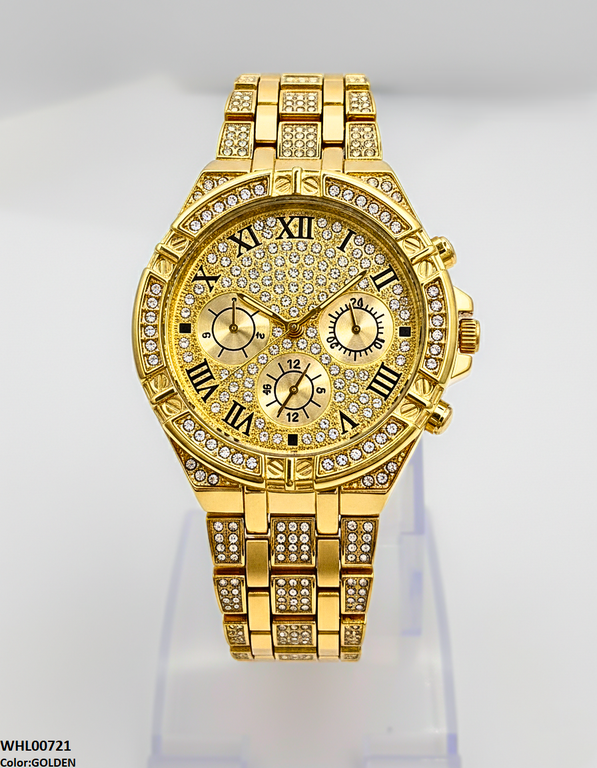 Round Rhinestone Women's Watch