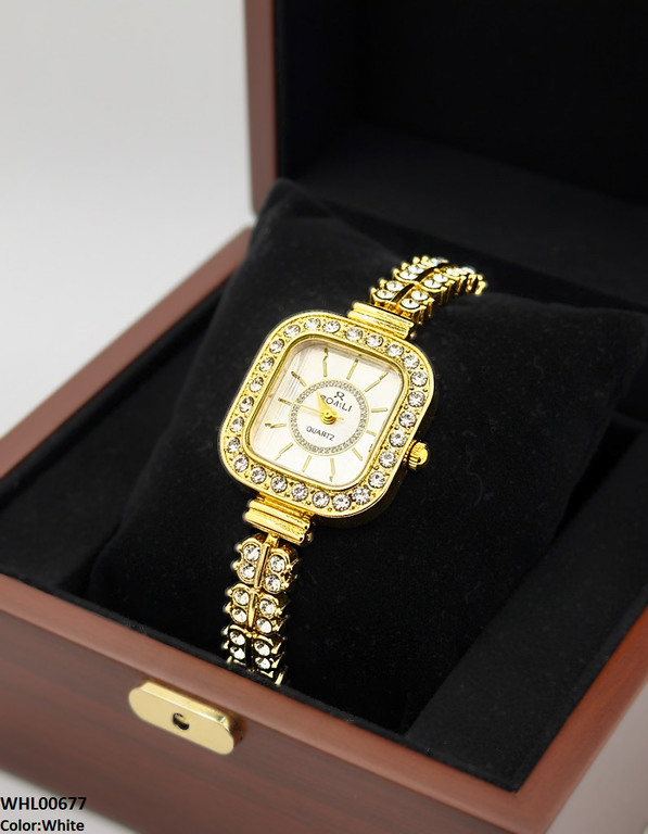 Square Stone Dial Women's Watch
