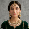 Tear Pearl Drop Rajwari Necklace Set