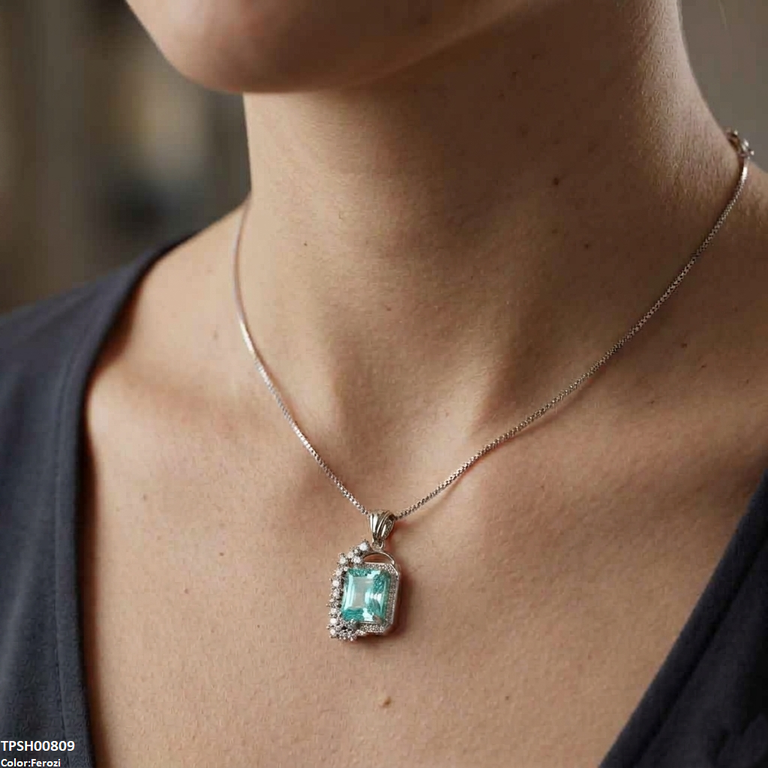 Leaf/Square Pendant