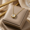 Stainless Steel Rectangle Drop Pendant
