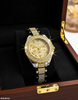 Round Stone Dial Women's Watch