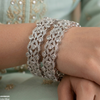 Round Stone Bangle Set