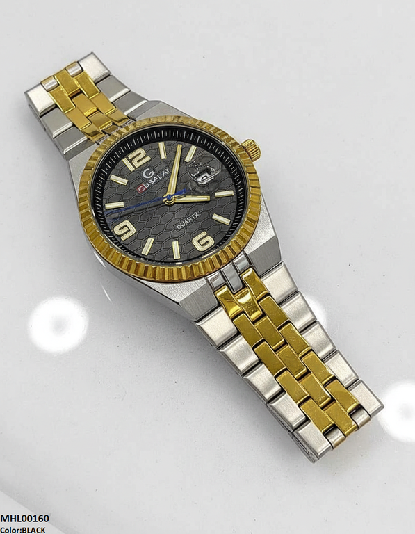Round Honeycomb Dial Men's Watch