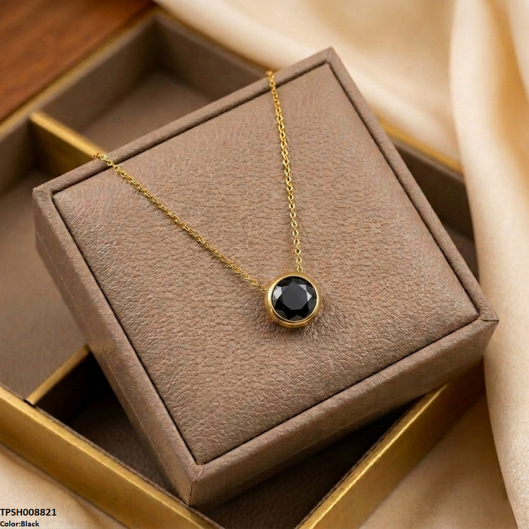 Stainless Steel Round Drop Pendant
