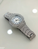 Rhinestone Round Dial Women's Watch