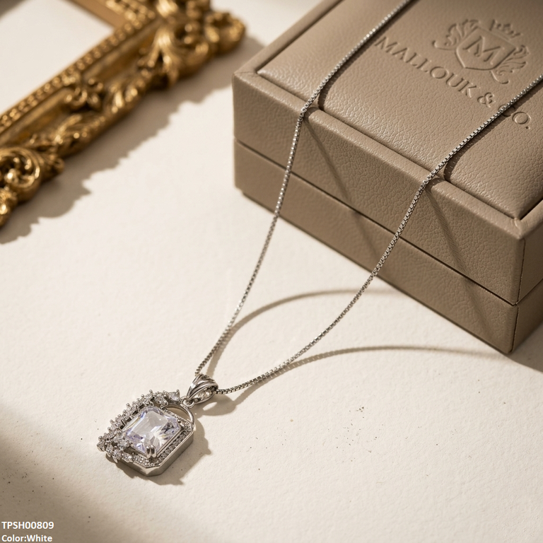 Leaf/Square Pendant