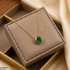Stainless Steel Round Drop Pendant