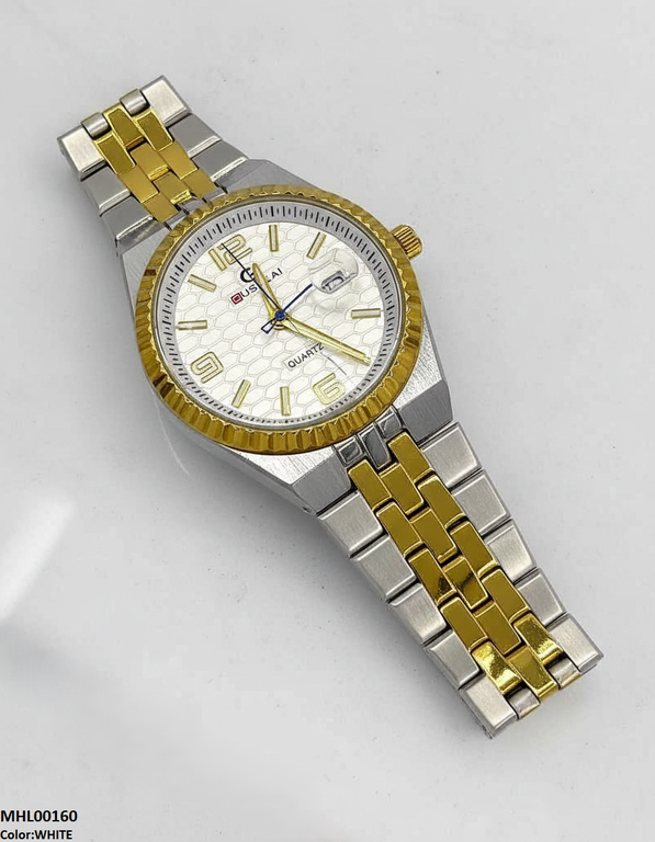 Round Honeycomb Dial Men's Watch